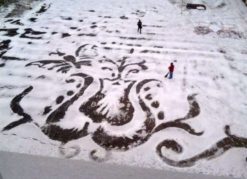 Arte en la nieve foto 2