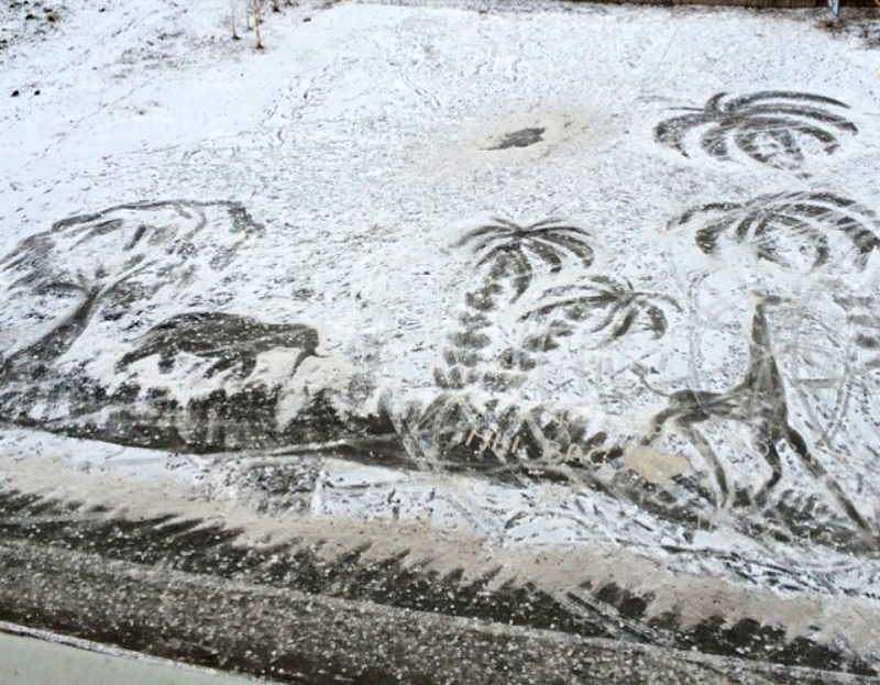 Arte en la nieve foto 4