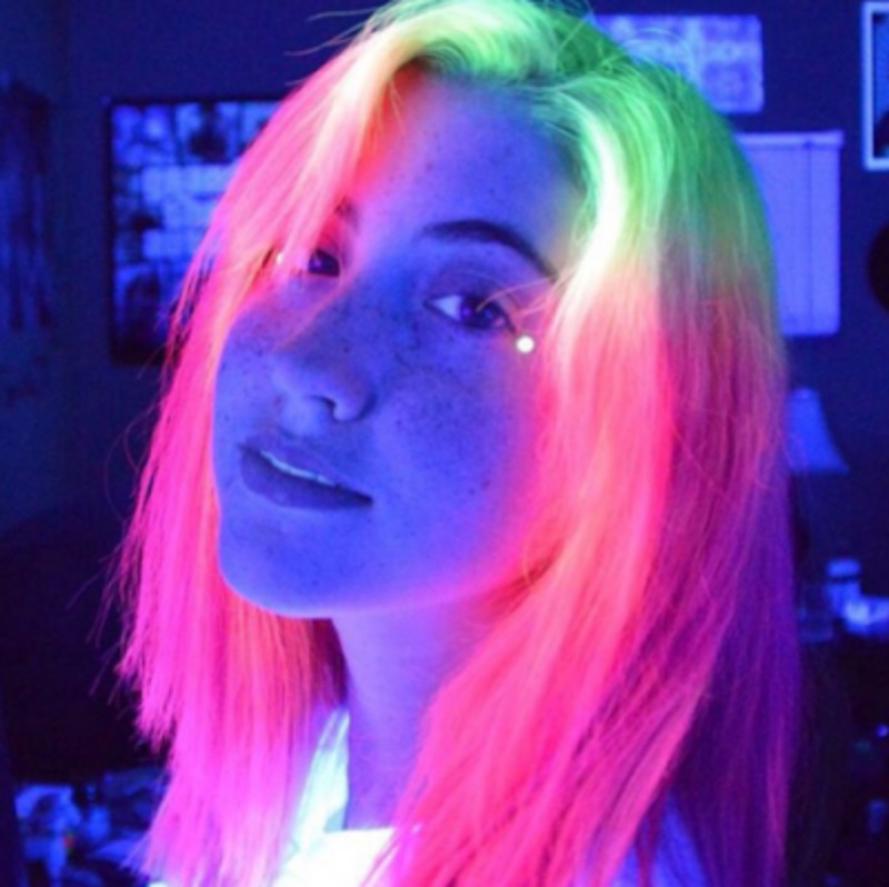 pelo fluorescente foto 2