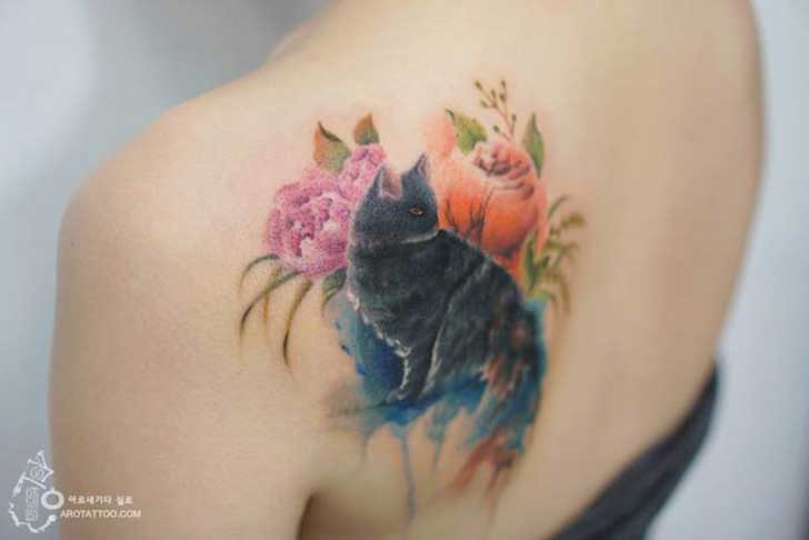 tatuajes florales 1