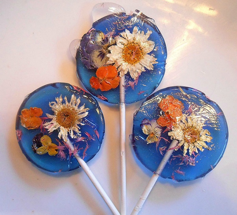 Paleta dulce con flores foto 4