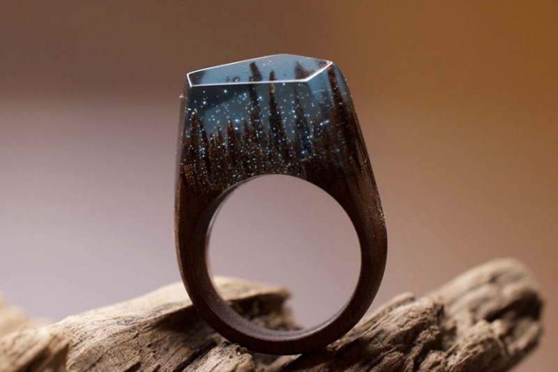 Anillos con bosques miniaturas 13