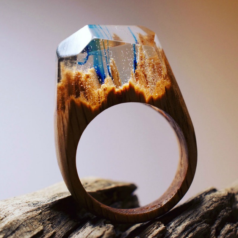 Anillos con bosques miniaturas 14