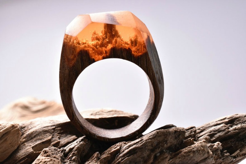 Anillos con bosques miniaturas 5