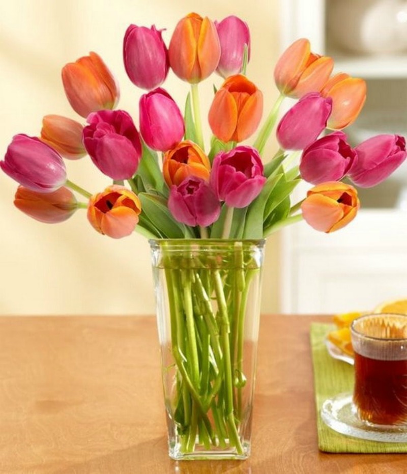 Arreglos con tulipanes 5
