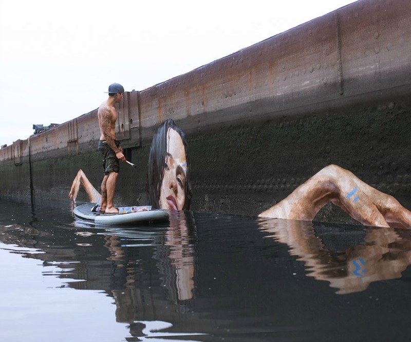 Artista en el agua 1