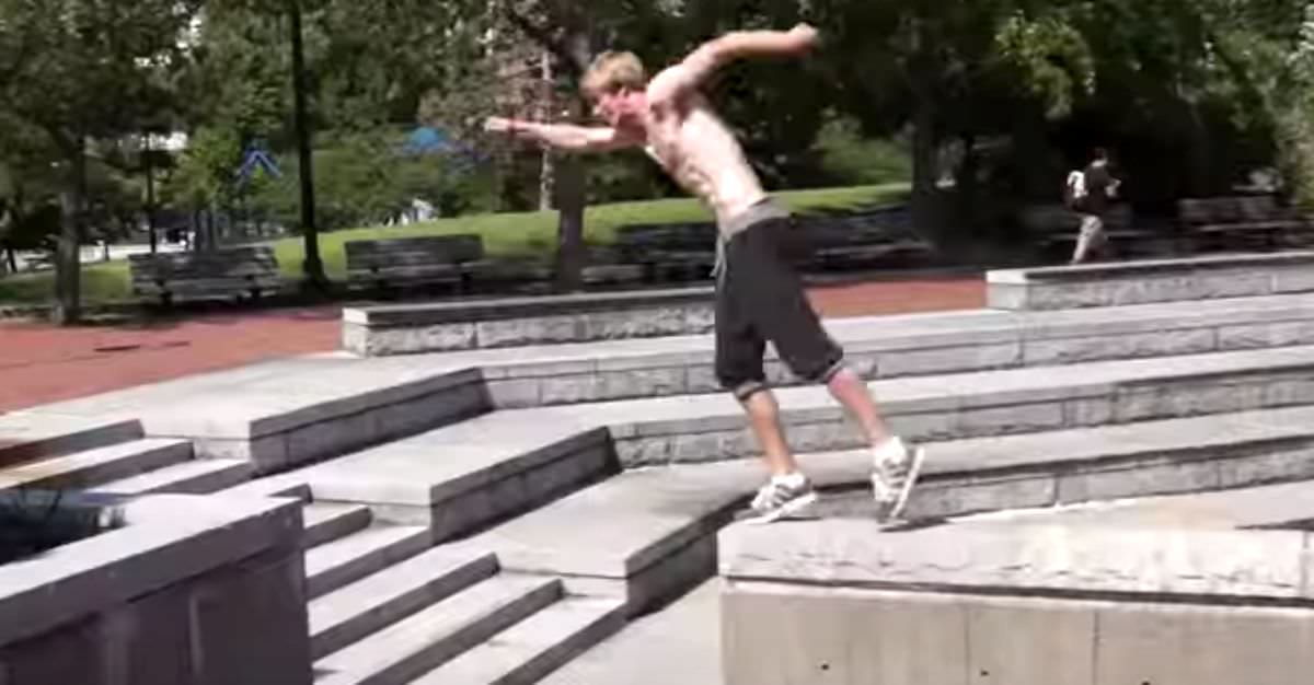 La Energía De Este Chico Al Realizar Increíbles Saltos Te Dejará