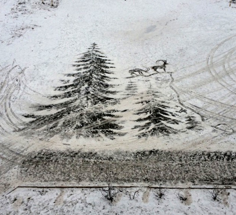 Arte en la nieve foto 6