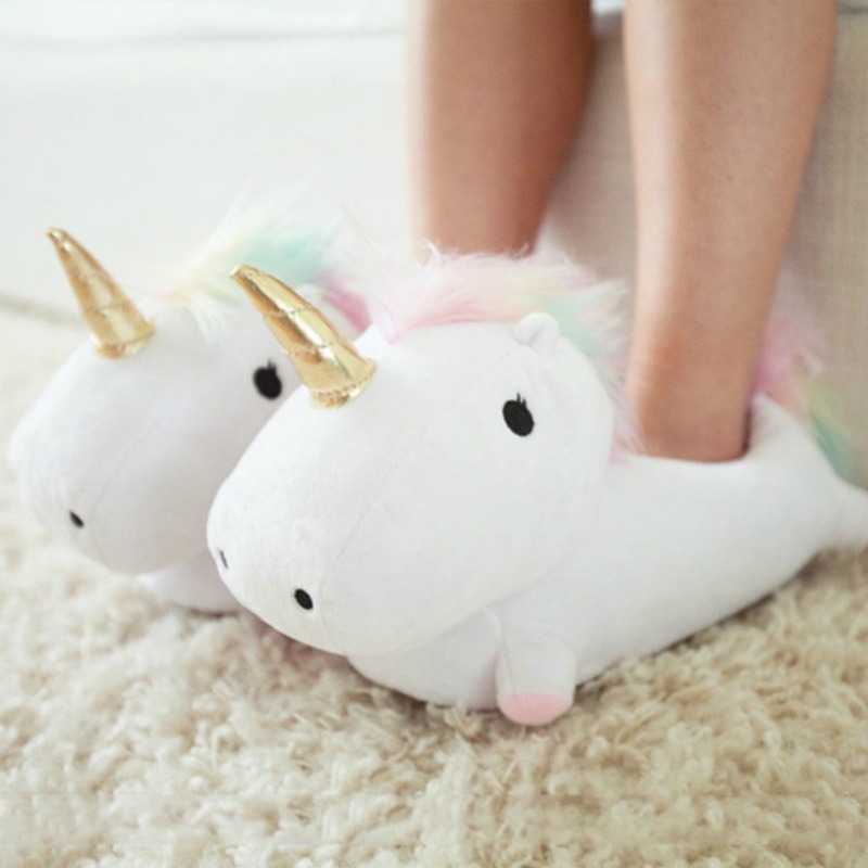 Pantuflas de unicornio foto 1