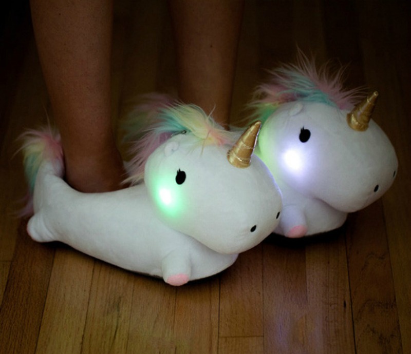 Pantuflas de unicornio foto 2