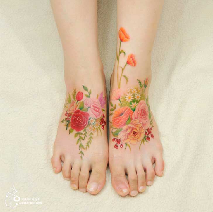 tatuajes florales 3