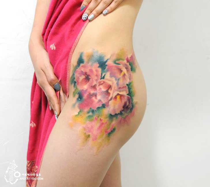 tatuajes florales 5
