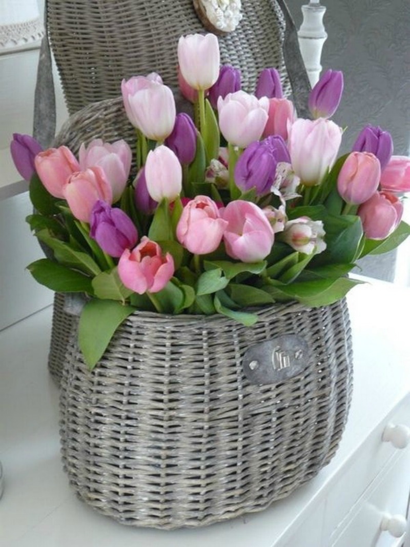 Arreglos con tulipanes 4