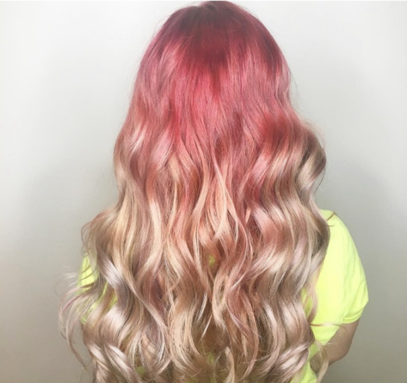 Cabello en rosa dorado 2