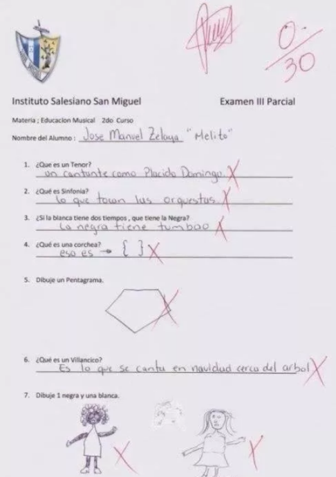 14 peores respuestas de examenes 11